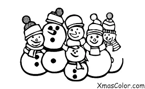 Noël / Activités de Noël en plein air: Faire un bonhomme de neige