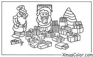 Noël / Atelier de Père Noël: L'atelier de Père Noël avec tous les jouets