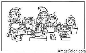 Noël / Atelier de Père Noël: L'atelier est un bazar