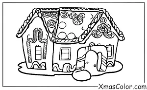 Noël / Avent: Une maison en pain d'épice