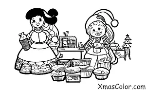 Noël / Bas de Noël: Mme Claus