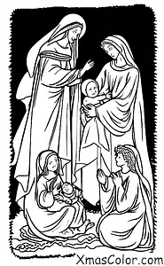 Noël / Bébé Jésus: L'ange Gabriel annonce à Marie la naissance de Jésus
