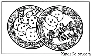 Noël / Bonbons: Une assiette de cookies