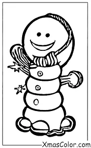 Noël / Bonhomme de neige: Un bonhomme de neige en train de fondre