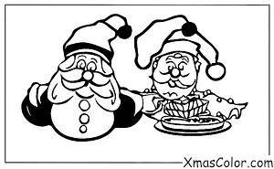 Noël / Boule de Noël: Figgy pudding au Père Noël