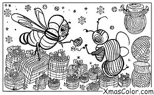 Noël / Bourdon: Un bourdon fabriquant du miel