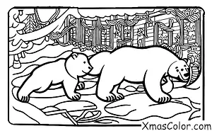 Noël / Cadeaux de Noël: Ours polaire