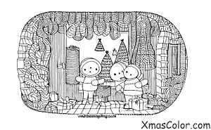 Noël / Cartes de Noël: Une carte de Noël avec un surlignage