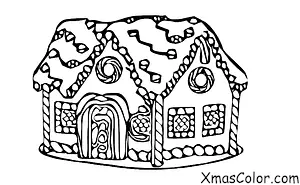 Noël / Construire des maisons de pain d'épices: Construction de maison de pain d'épices