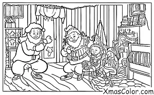 Noël / Dancer: Papa Noël visite une maison d'enfant