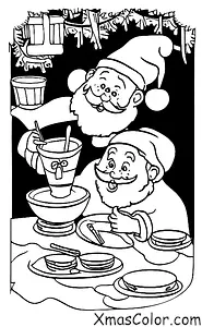 Noël / Dancer: Père Noël mange des biscuits