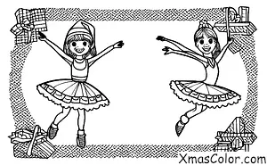 Noël / Danseur: Une patineuse artistique