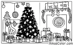 Noël / Décoration de biscuits de Noël: Un design plus complexe d'un arbre de Noël