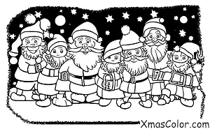 Noël / Défilés de Noël: Le père Noël conduit le défilé de Noël