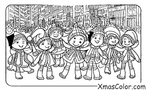 Noël / Défilés de Noël: Un grand défilé de Noël sur la 5e avenue à New York