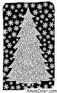 Noël / Differentes manières de décorer un sapin de Noël: Un sapin de Noël en flocon de neige