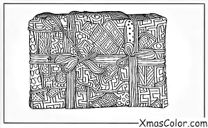 Noël / Emballage de cadeaux de Noël: Envelopper les cadeaux en différents motifs