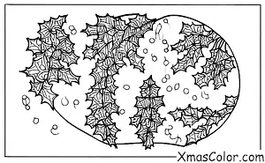 Noël / Houx: Une branche de houx