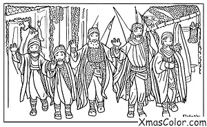Noël / L'Épiphanie: Les Trois Rois sur le chemin du retour
