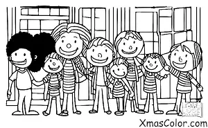 Noël / La famille: Une famille qui chante ensemble