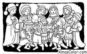 Noël / La Première Noël: La chanson duPremier Noel chantée par des enfants dans une pièce de théâtre scolaire