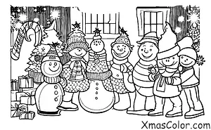Noël / Les amis de Bonhomme de Neige: Frosty et ses amis décorent un sapin de Noël