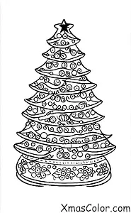 Noël / Les campanilles: Les cloches de Noël sur un sapin de Noël