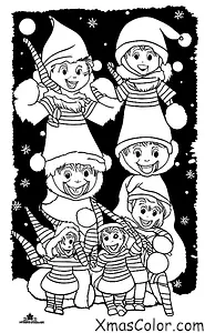 Noël / Les lutins de Noël: Les elfes de Santa se préparent pour Noël