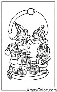 Noël / Les lutins: Les elfes préparent Noël