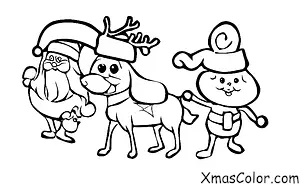 Noël / Les rennes du Père Noël: Les rennes de Santa se préparent pour leur grande nuit