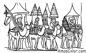 Noël / Les Trois Rois: L'arrivée des Trois Rois à Bethlème