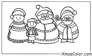 Noël / M. et Mme Claus: M. et Mme Claus à une fête de Noël