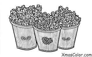 Noël / Mais à pop: guirlande de popcorn