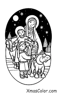 Noël / Marie: Marie et Joseph en route pour Bethléem