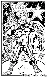 Noël / Marvel Noël: Captain America sauve Noël