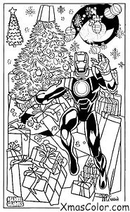 Noël / Marvel Noël: Iron Man sauvant Noël
