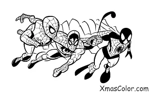 Noël / Marvel Noël: Spider-Man sauve Noël en volant à travers la ville