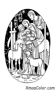 Noël / Miracle de Noël: L'enfant Jésus au berceau