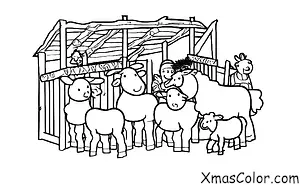 Noël / Noël à la ferme: La crèche