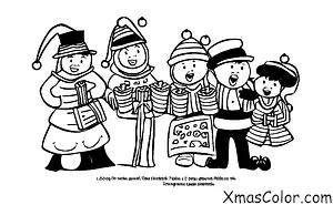 Noël / Noël à la ville: Des carolers chantent dans la ville