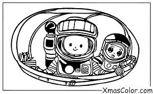 Noël / Noël dans d'autres galaxies: Noël dans une station spatiale