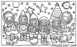 Noël / Noël dans le futur: Noël dans l'espace