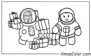 Noël / Noël dans le futur: Père Noël dans un scaphandre