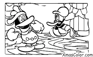 Noël / Noël Disney: Donald Canard patine