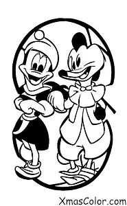 Noël / Noël Disney: Donald Et Daisy Canard