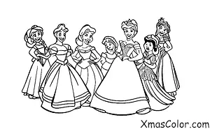 Noël / Noël Disney: Les princesses Disney décorent l'arbre de Noël