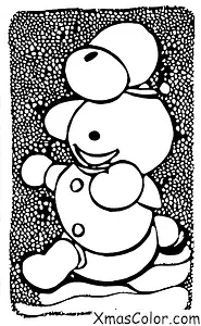 Noël / Noël Disney: Pluton jouant dans la neige
