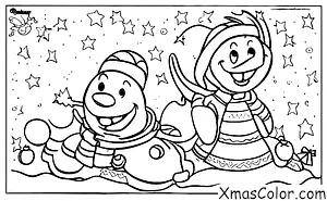 Noël / Noël Disney: Pluton s'amuse dans la neige