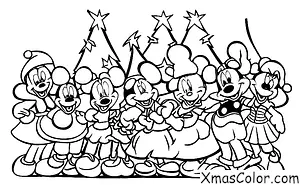 Noël / Noël Disney: Tous les personnages de Disney se rassemblent pour décorer pour Noël
