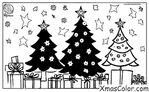 Noël / Noël Drôle: Un sapin de Noël avec une étoile déformée au sommet
